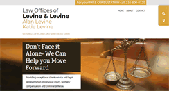 Desktop Screenshot of levineandlevineattorneys.com